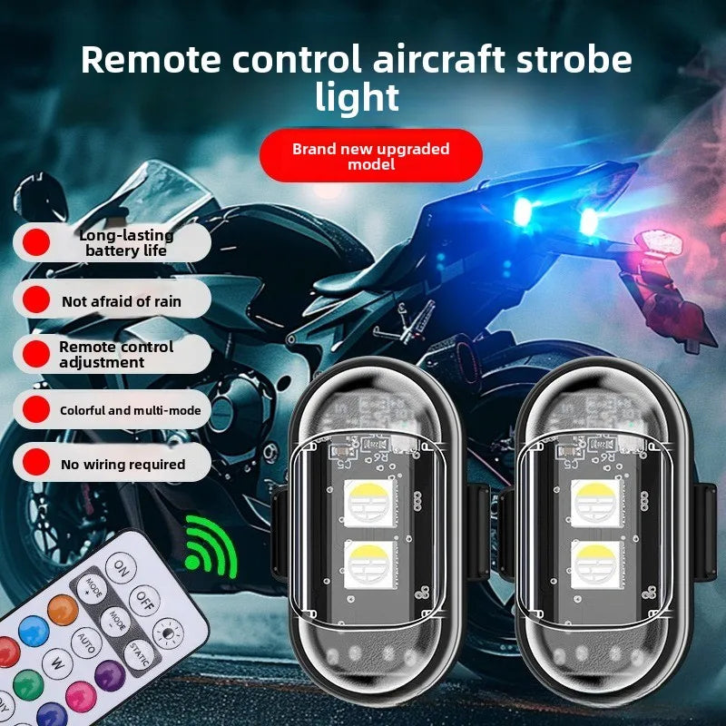 Aircraft Wireless Remote Control Colorful Motorcycle Flash Pilot