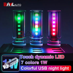 RGB USB Night Touch Dimmable Dynamic Portable Lighting Plug