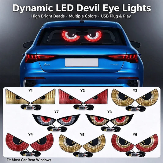 Dynamic Devil S Eye Decor Front Rear Windshield 5V