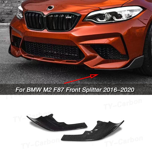For BMW F87 M2 2016-2020 Air Real Carbon Fiber Front Bumper