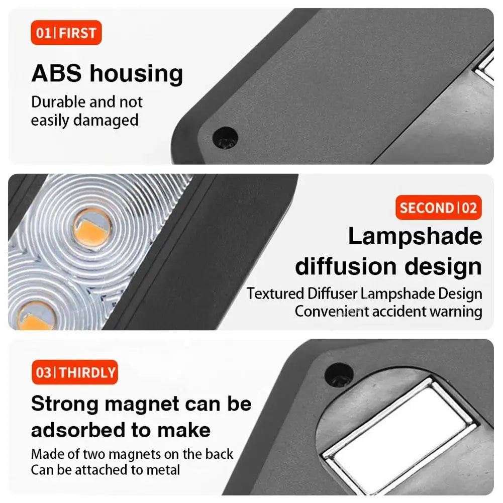 Magnetic Warning Rechargeable Flashing Beacon Strobe Alarm