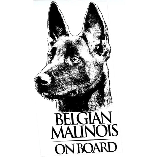 For Window Mechelaar Shepherd Dog Sign Belgian Malinois Clear