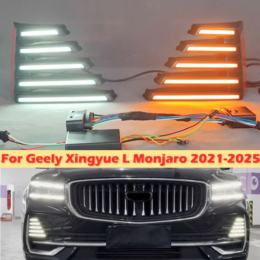 For Geely Xingyue L Monjaro 2021-2025 Dinch Foglight Drl Front
