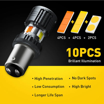 Auxito 2PCS P21 5W Bulb Canbus 1157 bay15d Dual