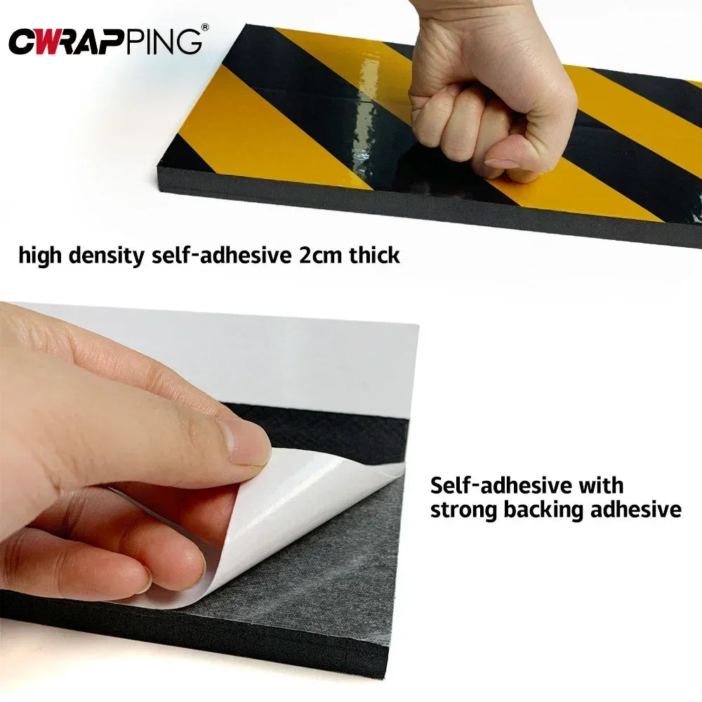 4PCS anti-collision Foam Bumper Door Protector Reflective