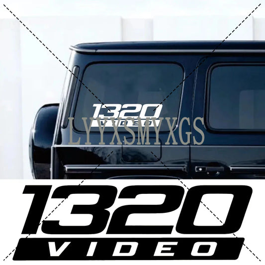 Personality self-adhesive 1320 Videos Sticker Rear Window Bumper