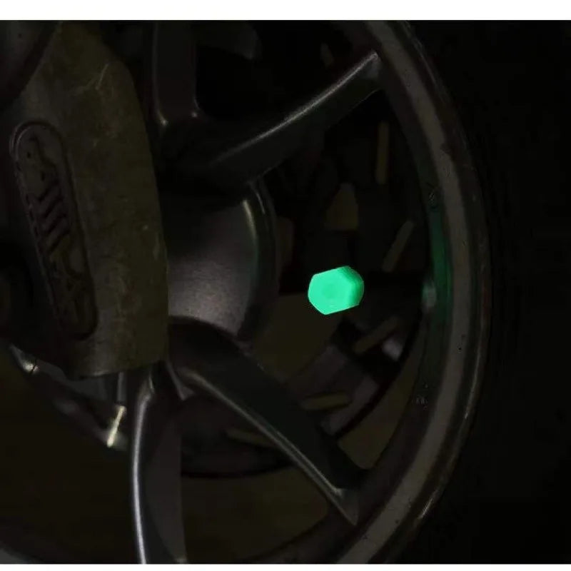 10PCS Luminous Valve Stem Cap Decor