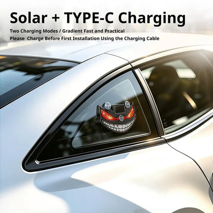 Solar Power Devil Eye Ambient Cool Face Breathing Rear