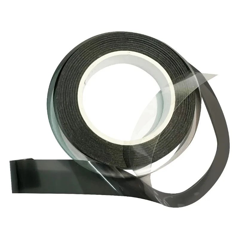 For 18 In 1 Acrylic LED 25M Roll Smoke Matte Black Tape Guide