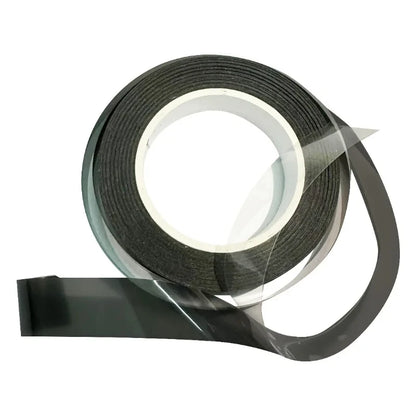 For 18 In 1 Acrylic LED 25M Roll Smoke Matte Black Tape Guide
