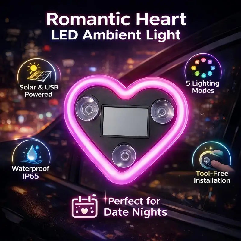 For Transparent Surfaces Such As Glass heart-shaped Ambient
