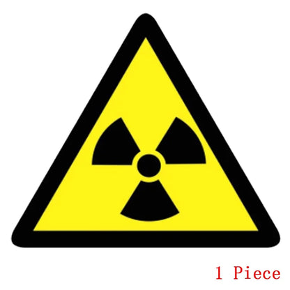 Warning Radioactive Reflective Stickers Radiation Decals Sticker