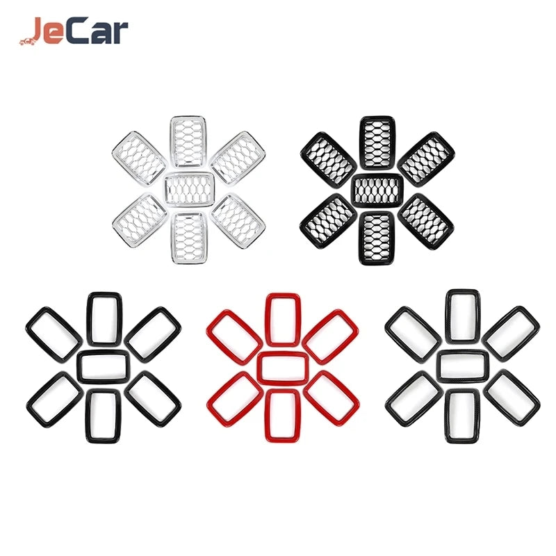 For Jeep Grand Cherokee 2017-2020 ABS Front Grille Cover Trim
