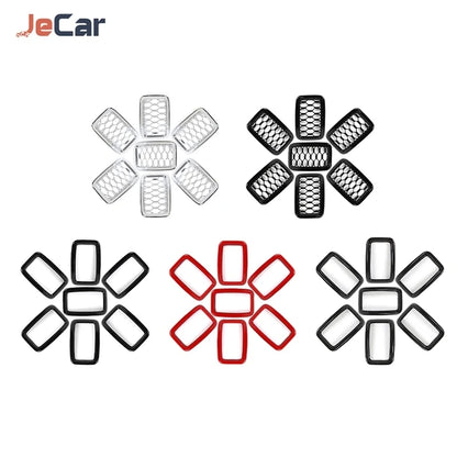 For Jeep Grand Cherokee 2017-2020 ABS Front Grille Cover Trim
