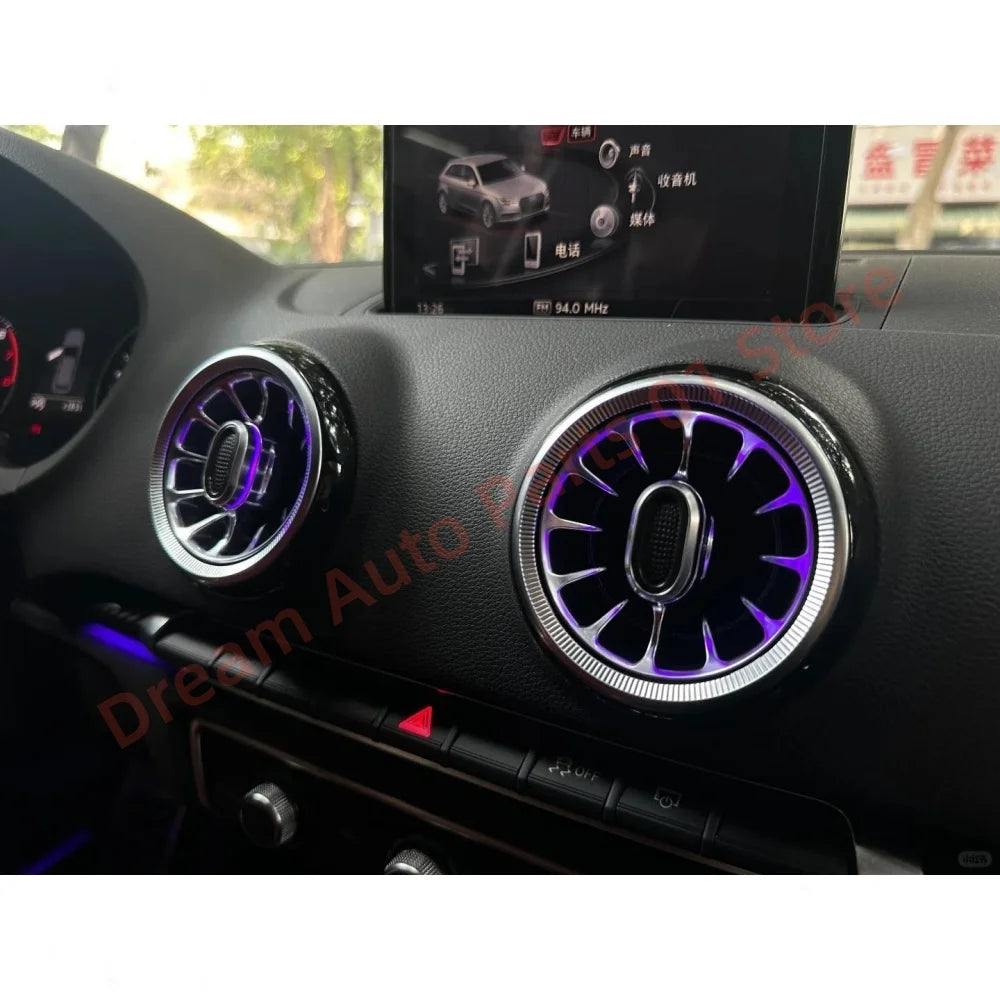 For Audi A3 S3 Carbon Fiber Ambient Color Interior Lighting