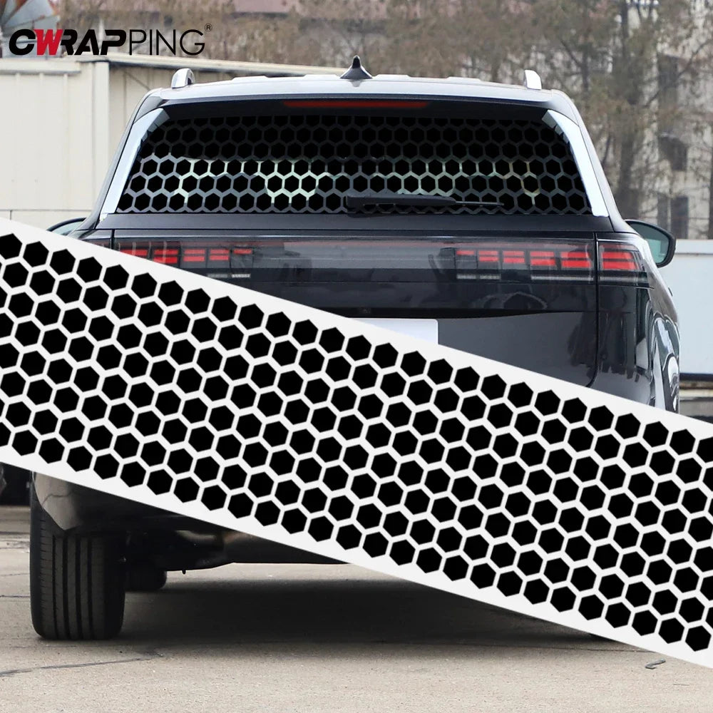 For Auto Exterior Customization Honeycomb Vinyl Stickers