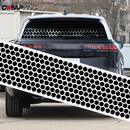 For Auto Exterior Customization Honeycomb Vinyl Stickers