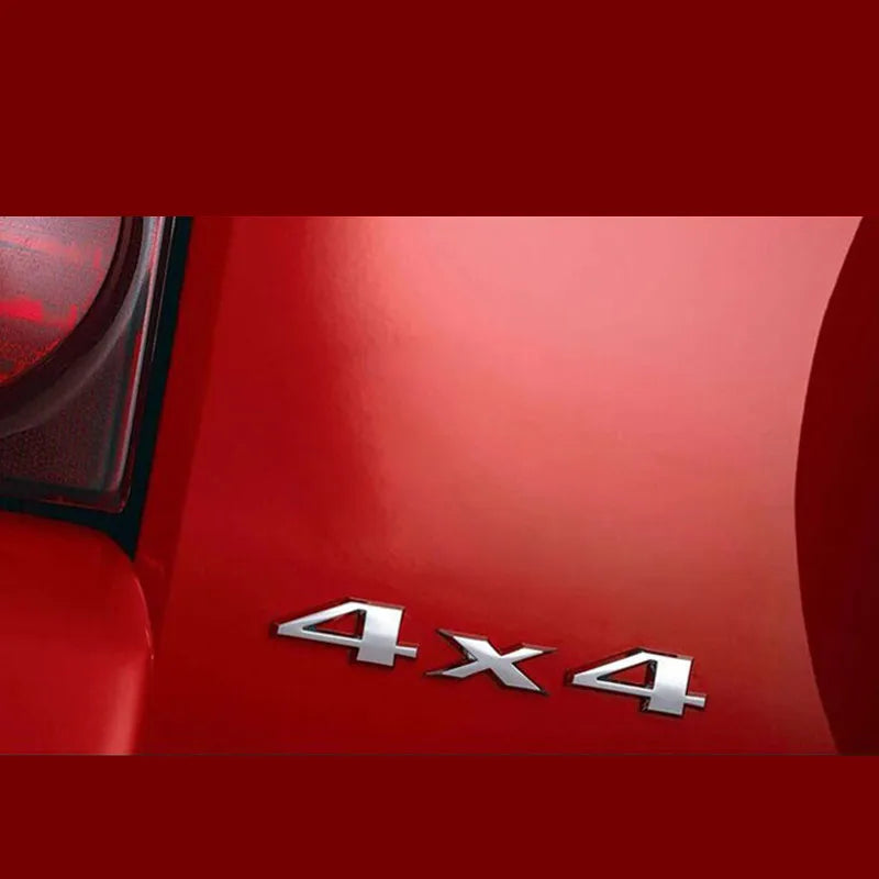 3D 4X4 Emblem Chrome ABS Sticker Tail Badge Rear