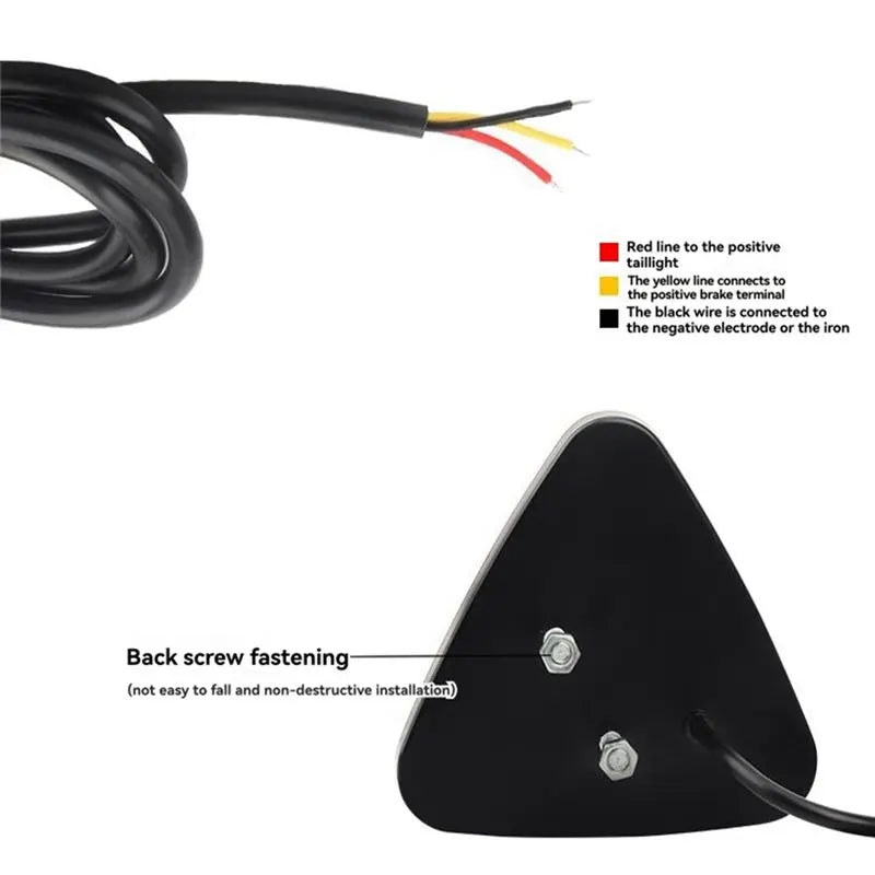 For Motos Pickups a09e-12v Third Brake Triangle Taillight Rear