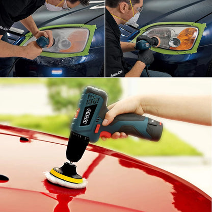Waxing Sponge Pad Polishing Kit Detailing Sandpaper Buffing