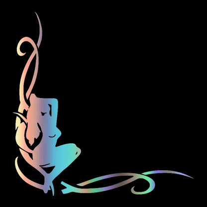Jpct Sticker Creative Girl Reflective Funny Vinyl Decal