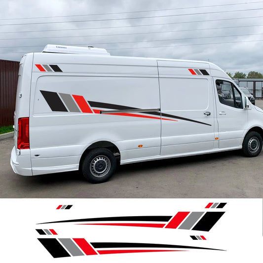 Body Side Stickers Graphics Stripes Decor Decal Van Motorhome