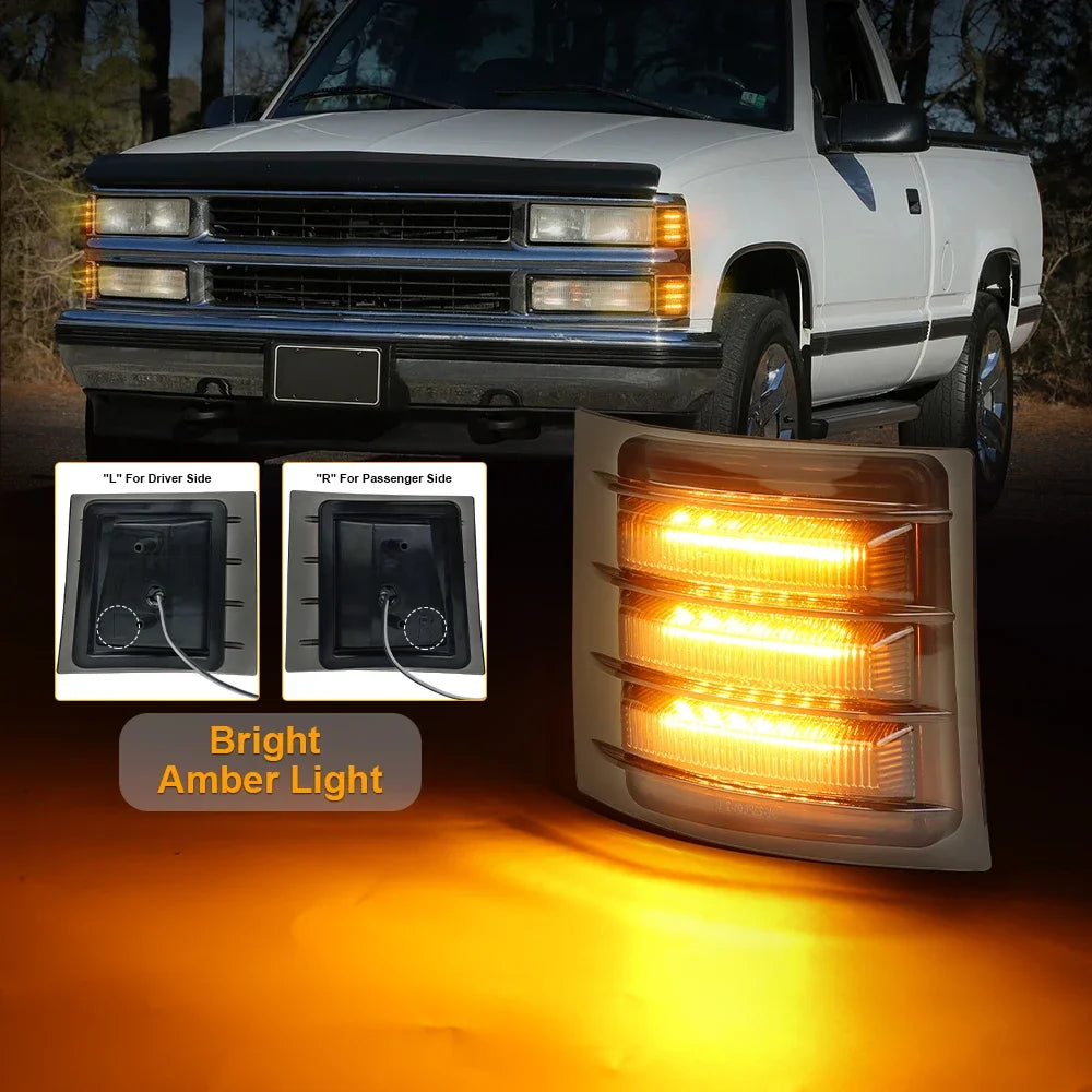 For Chevy C K 1500 2500 Povtor Corner Side Marker Turn Signal