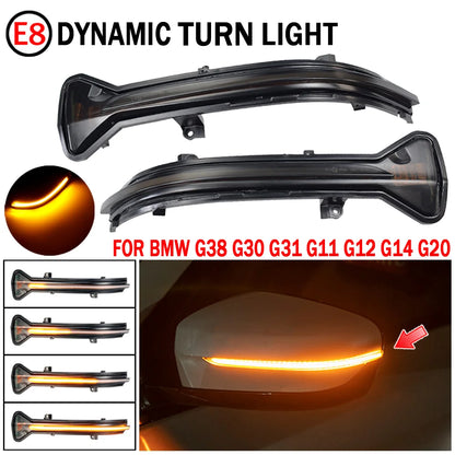 For BMW 3 4 5 6 Lhd Side Rearview Mirror Dynamic Turn Signal