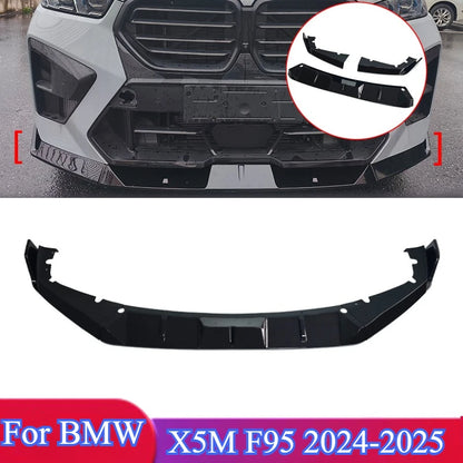For BMW X5M F95 2024- 2025 Front Bumper Lip Spoiler Splitters