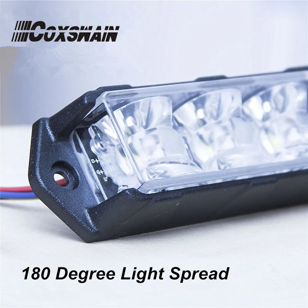 1PC Dual Color Grill Surface Mounting Strobe 3W Bright