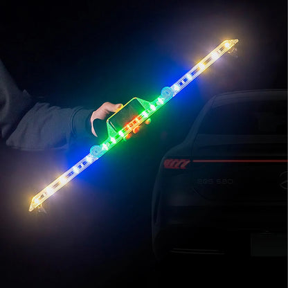 For Auto Emergency Grill Warning Lamp Solar Strobe Windshield