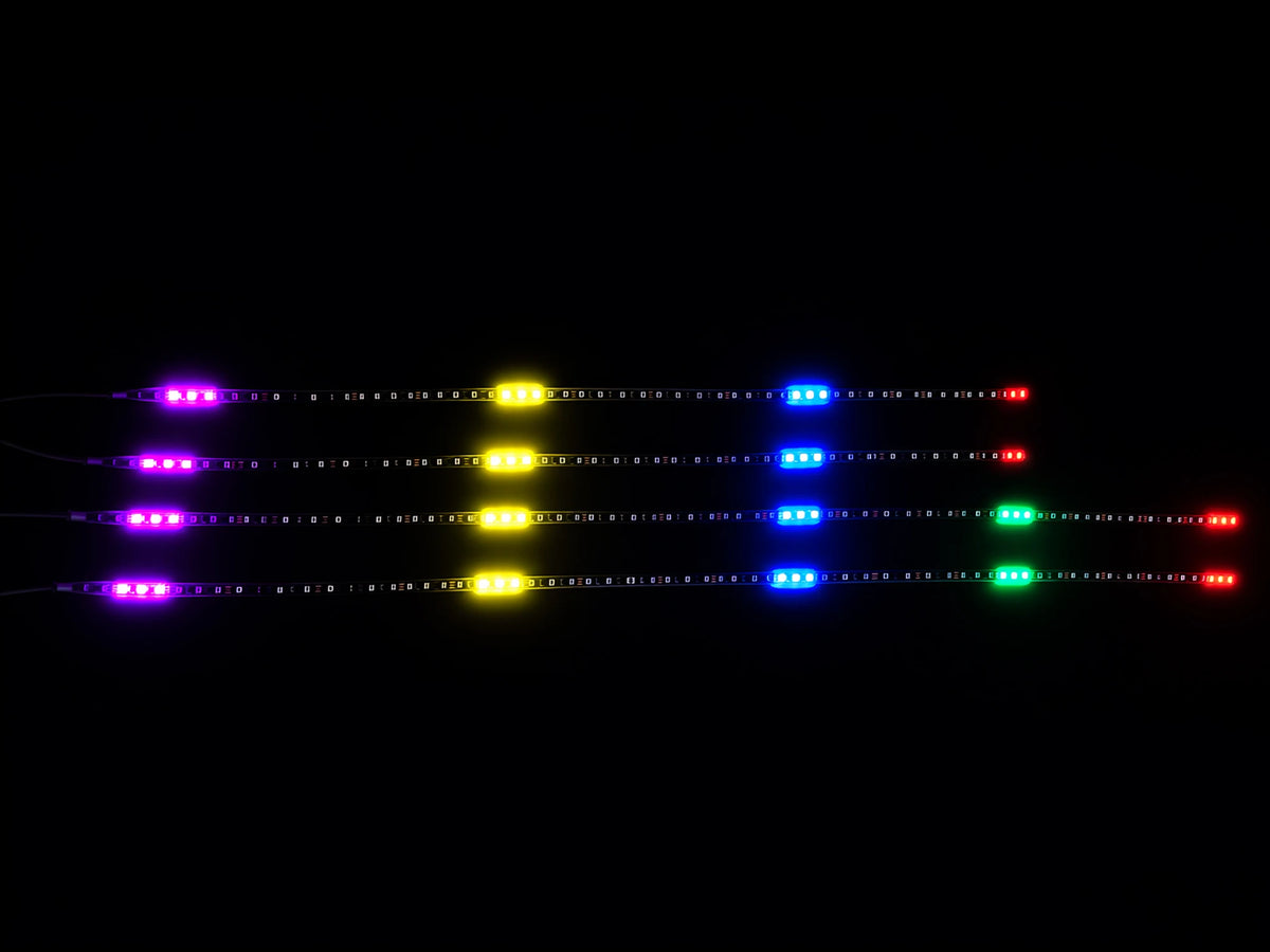 4PCS RGB Chasing Underglow Kit Truck SUV Waterproof Underbody