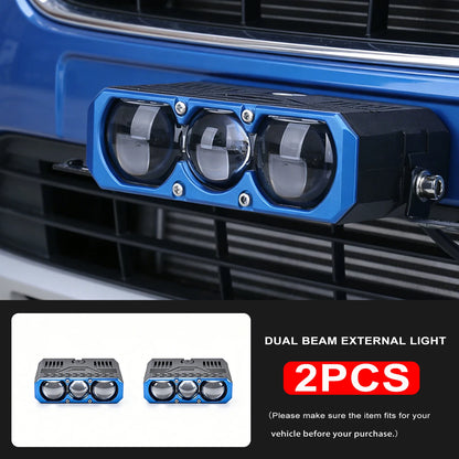 Triple Lens Spotlight 300W Solenoid Beam Switching Headlight