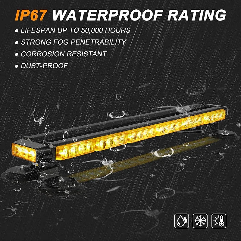 29.5 Strobe Bar Traffic Signal Emergency Warning Flashing Amber