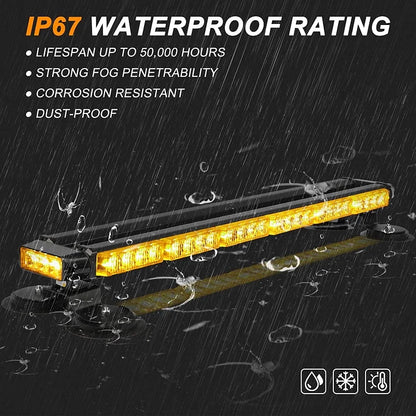 29.5 Strobe Bar Traffic Signal Emergency Warning Flashing Amber