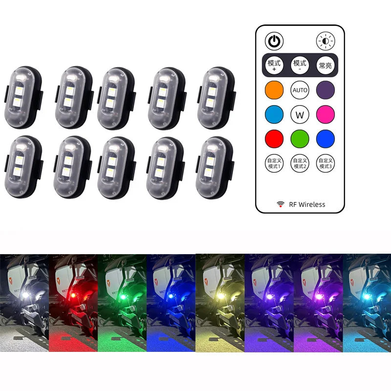 Modern 4X Wireless Remote Control Strobe Warning Colors Aircraft
