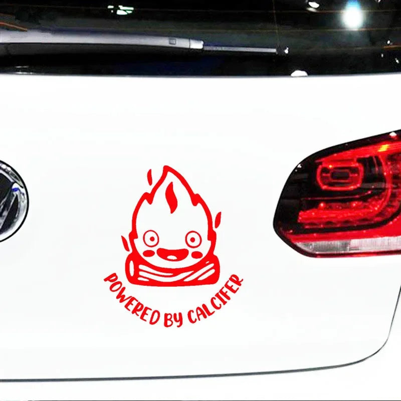15x12.9cm Powered By Calcife Cute Sticker Body Bumper Windows