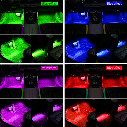 Footwell RGB Interior Atmosphere APP Remote USB Cig Lighter