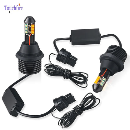 2PCS Drl Turn Signal In Canbus No Error two-color