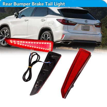 For Lexus RX350 RX350L RX450h RX450hL Red Rear Bumper Reflector