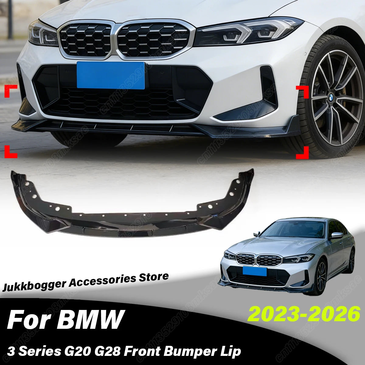 For BMW 3 Series G20 G28 2023 Automobile Front Bumper Spoiler