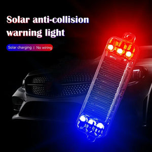 2PCS Solar Strobe anti-rear-end Motorcycle Anti Rear End Colorful