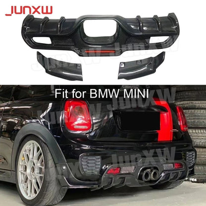 For BMW MINI Cooper F55 F56 Rear Diffuser Bumper Chin Spoiler