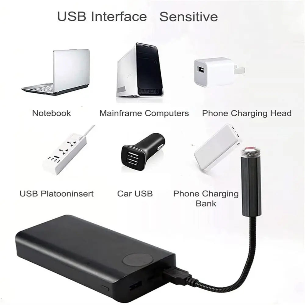 MINI Roof Star Sky USB Plug Play Projection Ambience