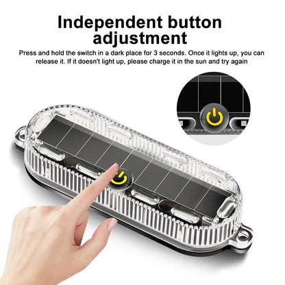 For Motorcycles Solar Power anti-theft Alarm Scooter Strobe