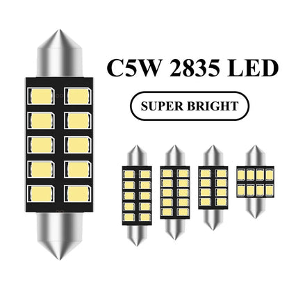 2PCS C5W Festoon 31MM 36MM 39MM 41MM Interior Pink