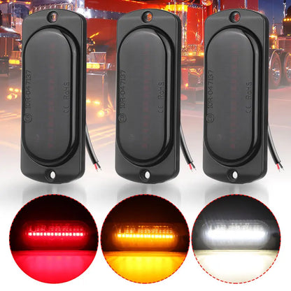 For Trailer Lorry Tractor Bus Rv Truck 12LED 15LED Side Marker