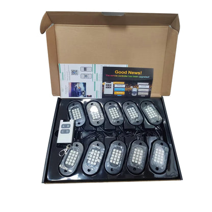 For Offroad Yilaie RGB Rock 12 Pods APP Rf Control Neon