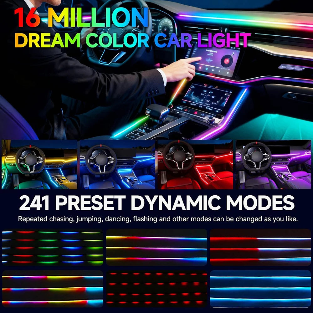 Colorful RGB Interior Kit Dynamic Neon Environmental Strip