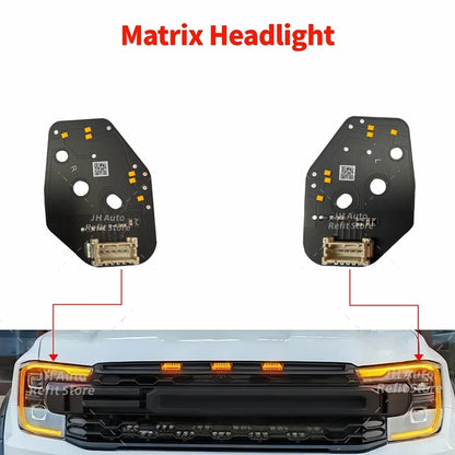For Ford Ranger Raptor Xlt Xl Amber Yellow Drl Boards Lariat T9